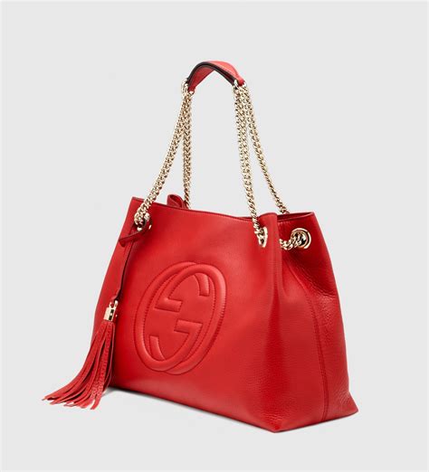 red gucci bag gold chain|gucci shoulder bag with chain.